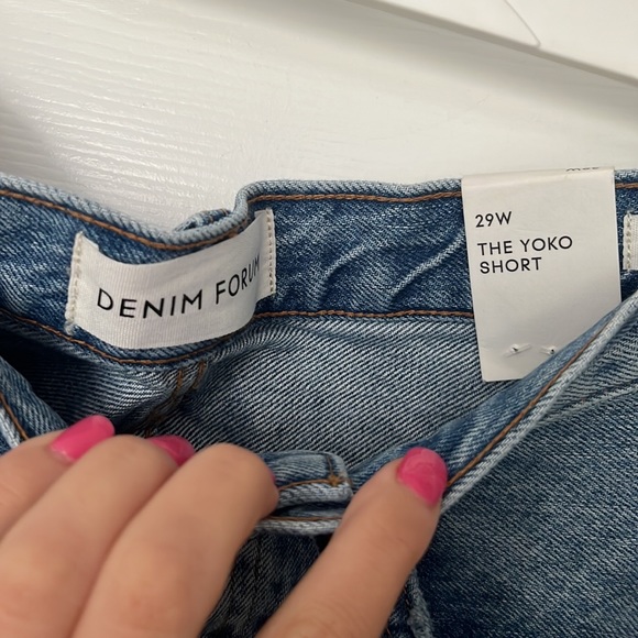 Size 29 blue Denim Forum shorts - Picture 2 of 3